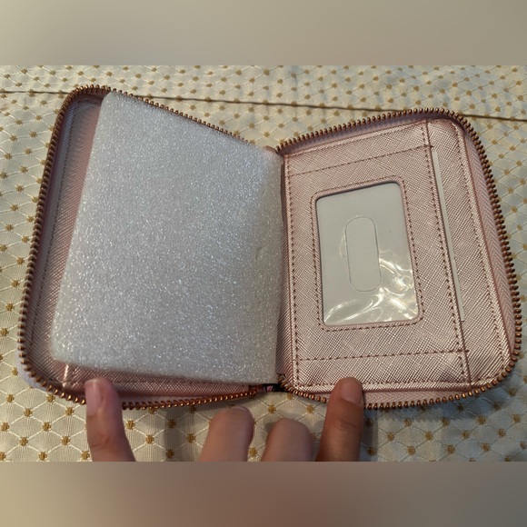 Disney LOUNGEFLY Minnie Mouse Pink Floral Saddle Bag Crossbody Purse Wallet Set - Picture 8 of 10